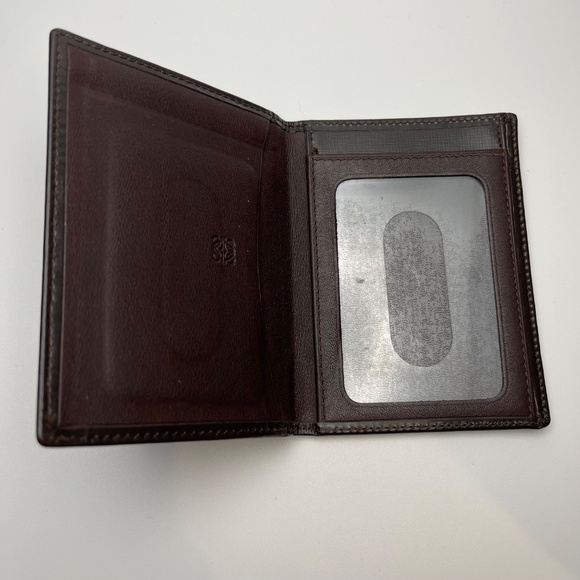 Loewe Leather Card Wallet - Dark Brown - Pre-owned - Picture 7 of 12